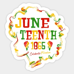 Juneteenth June 19th 1865 Freedom Day Sticker